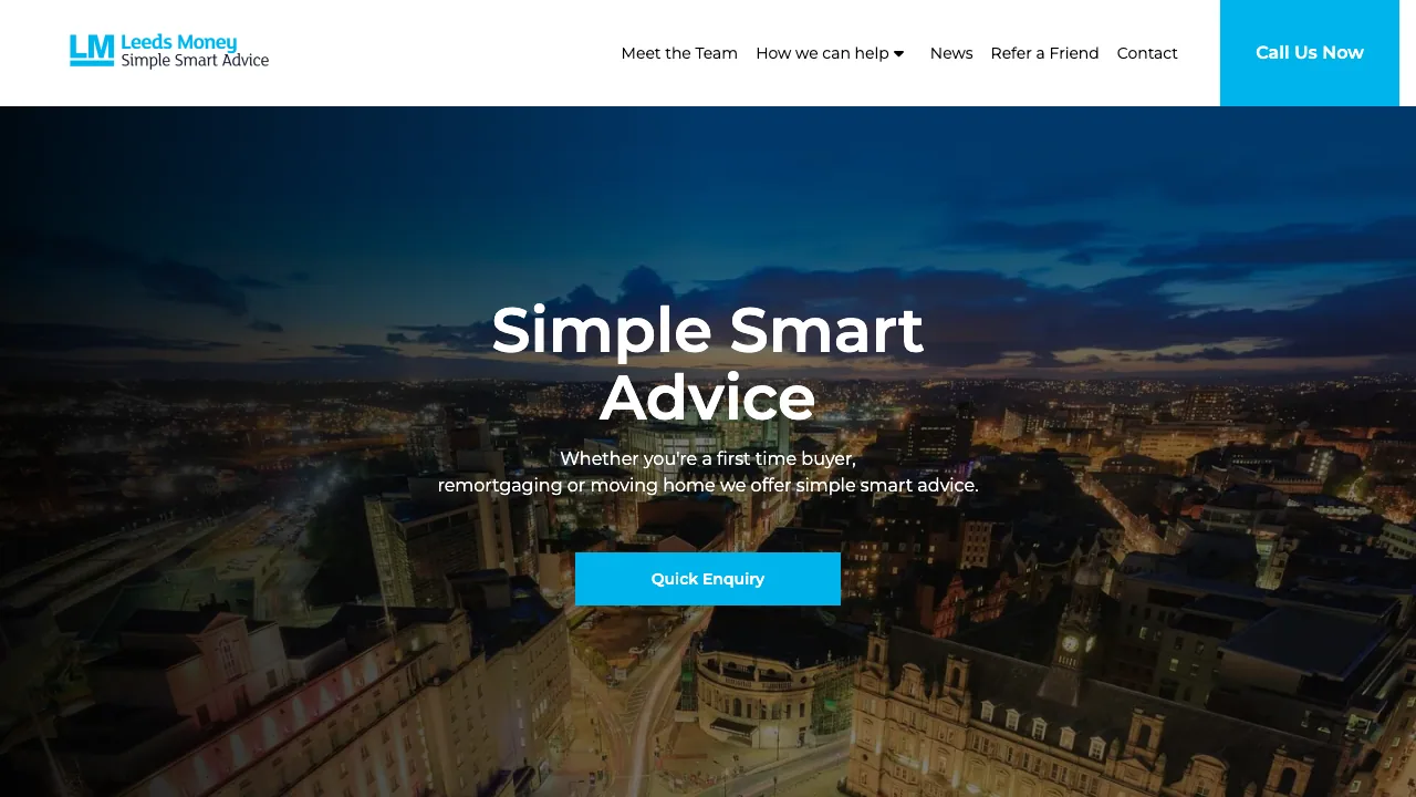 Leeds Money website preview