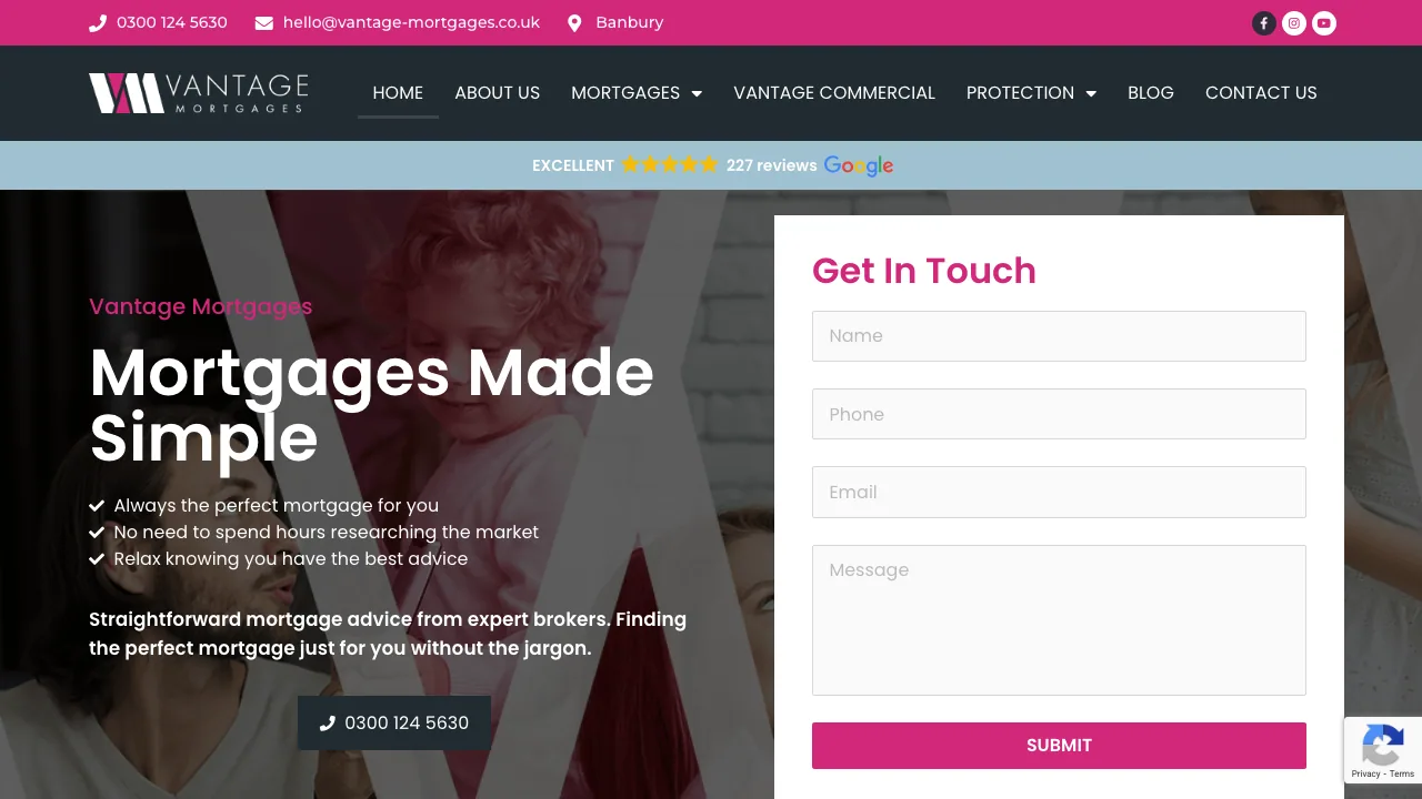 Mortgage Brokers In Oxfordshire website preview