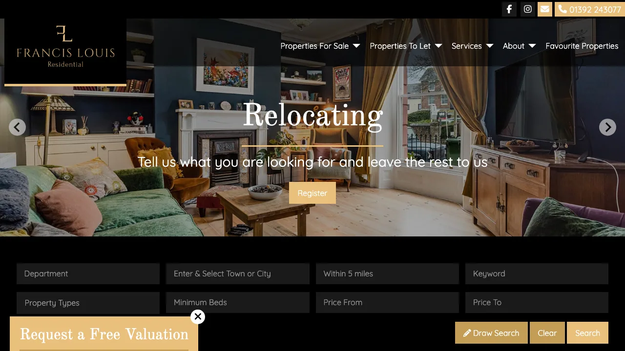 Francis Louis Residential website preview