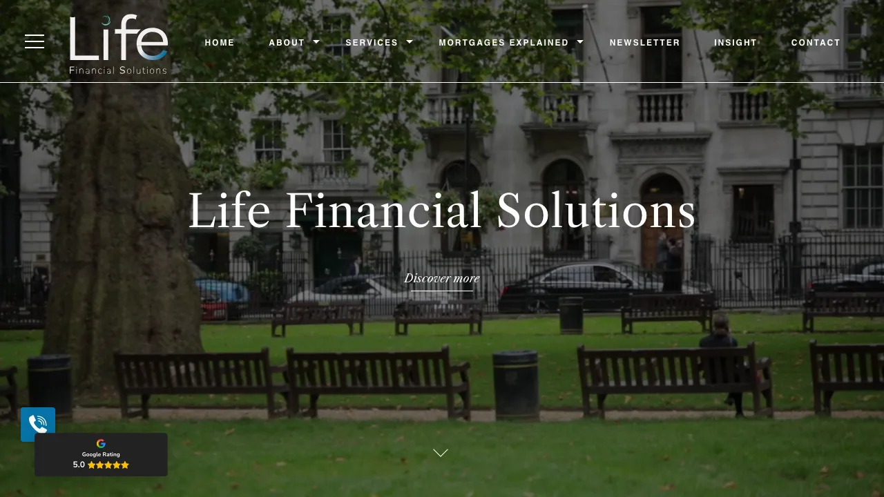 Life Financial Solutions website preview