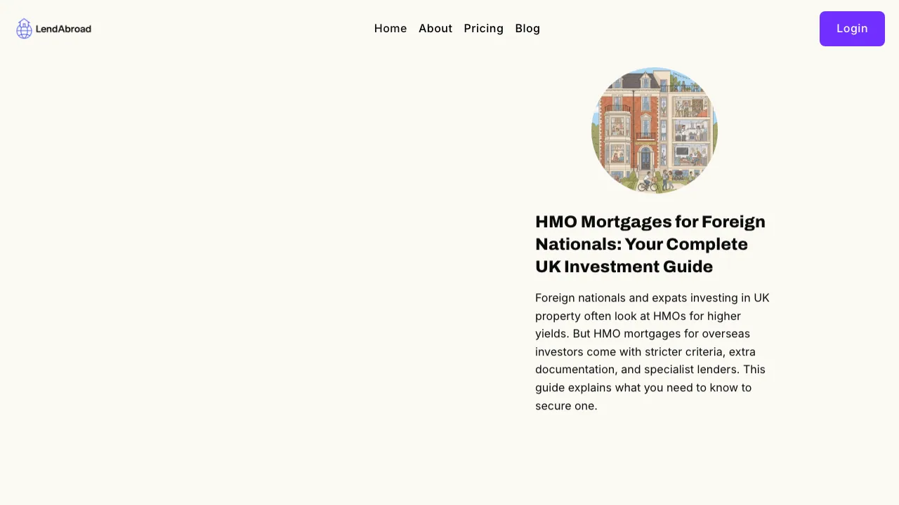 LendAbroad website preview