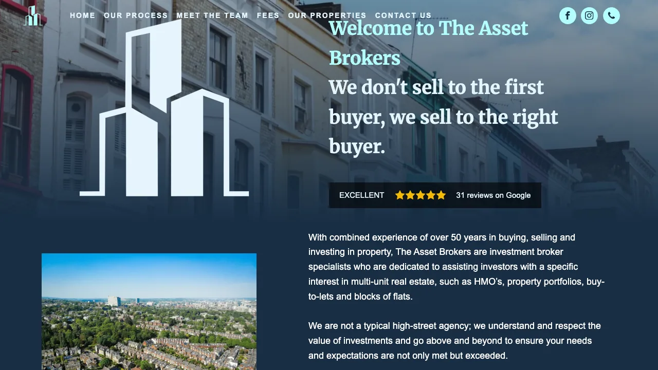 The Asset Brokers website preview