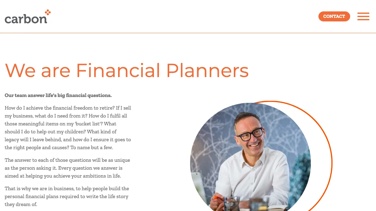 Carbon Financial Partners website preview