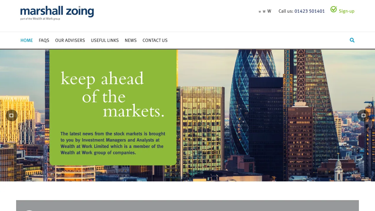 Marshall Zoing website preview