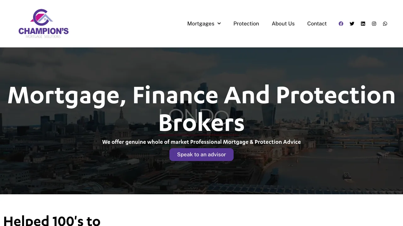 Champion's Mortgage Solutions Ltd website preview