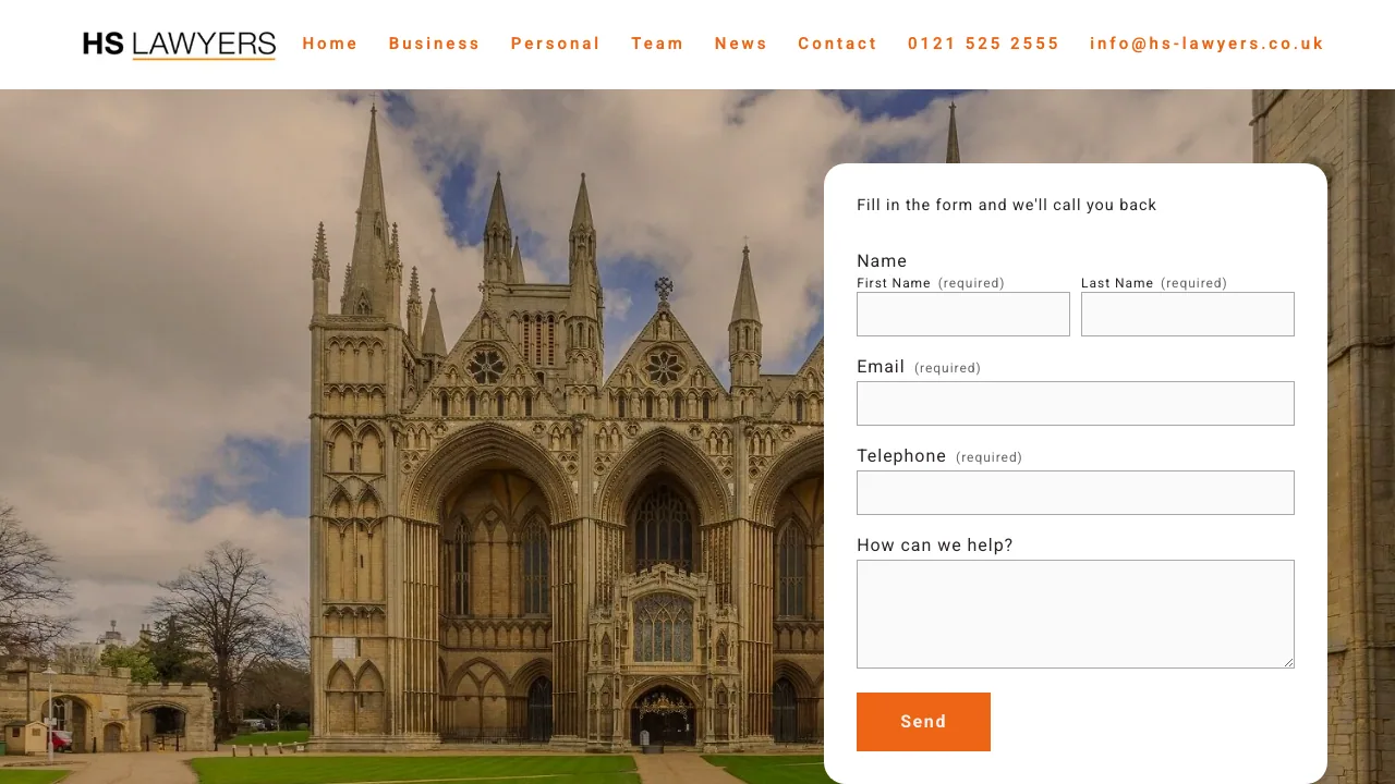 HS Lawyers Limited (Peterborough Branch) website preview