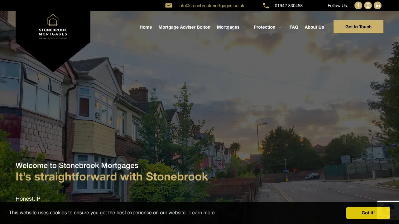 Stonebrook Mortgages website preview
