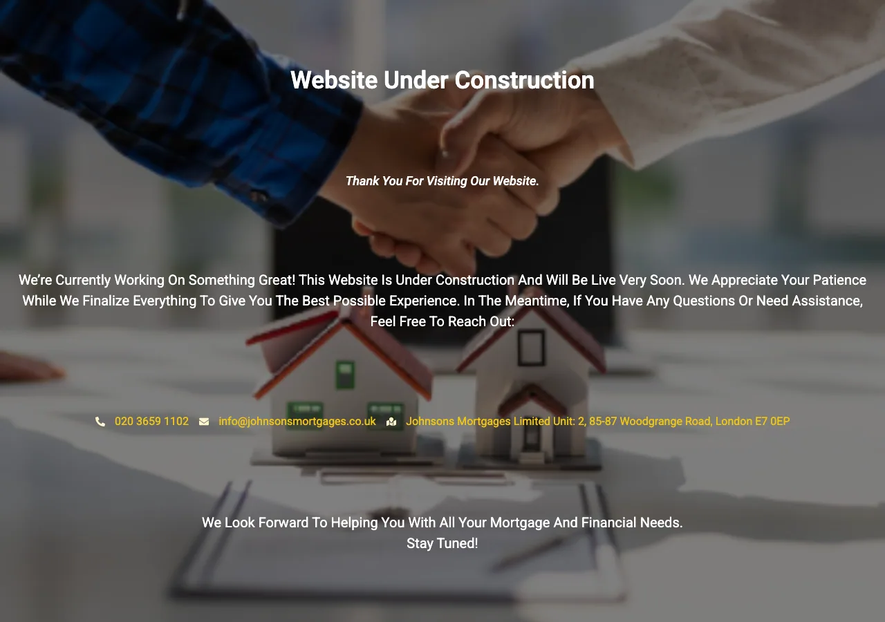 Johnsons Mortgages website preview