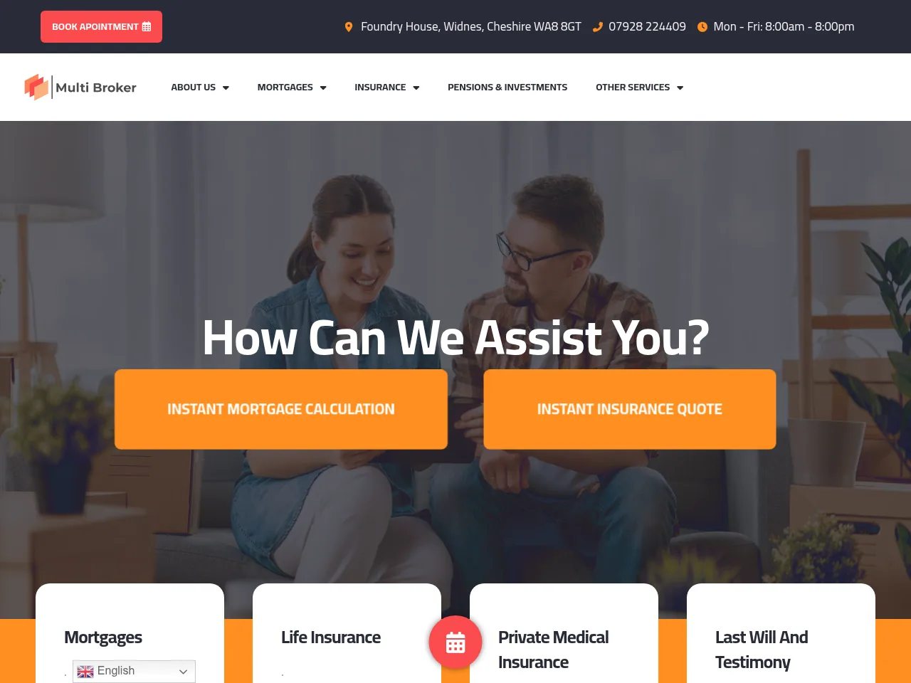 Multi Broker website preview