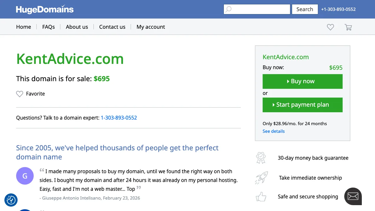 Dymchurch Mortgage Advice website preview