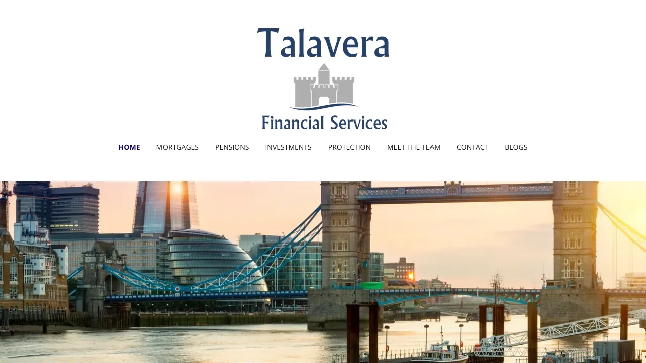 Talavera Financial Services website preview