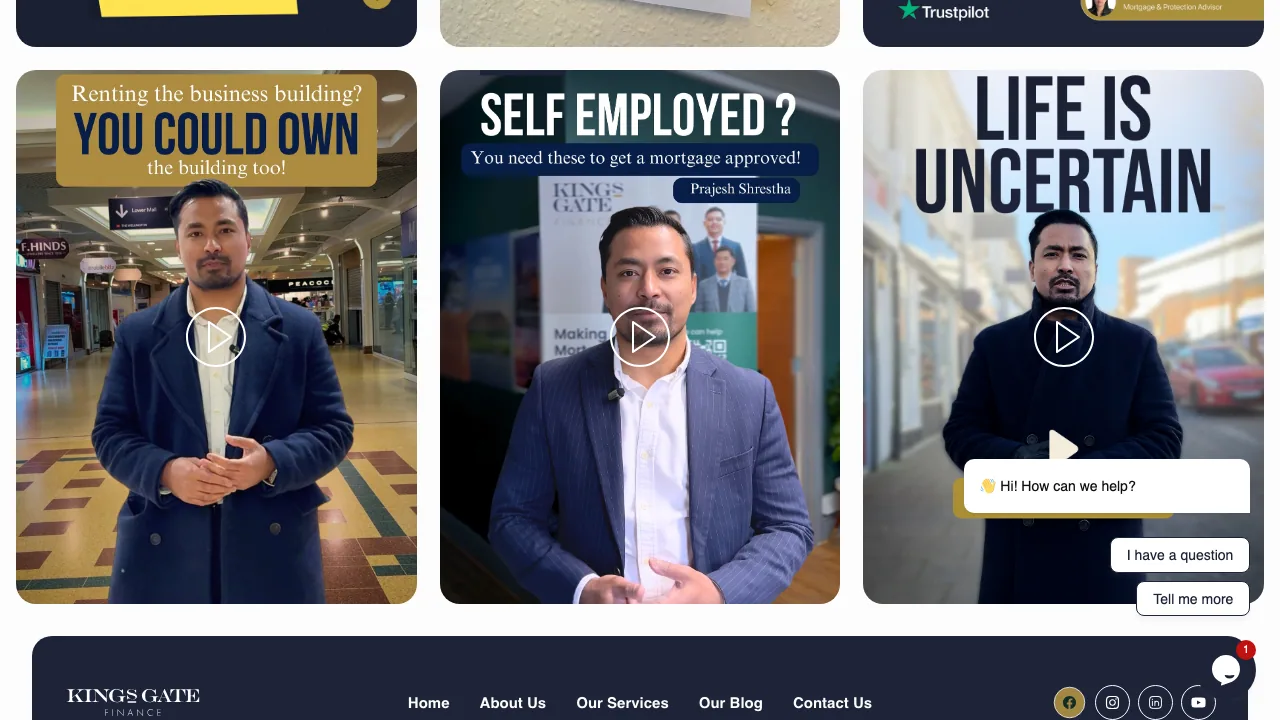 Kings Gate Finance website preview