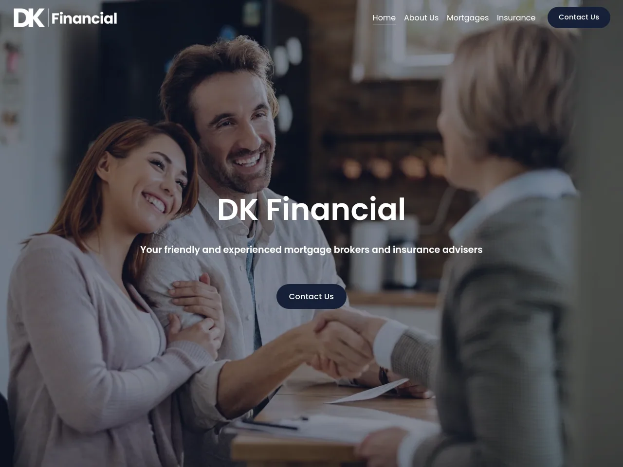 DK Financial website preview