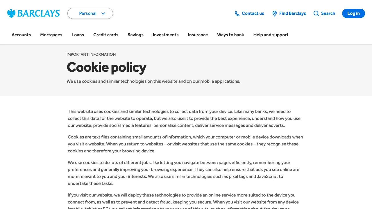 Barclaycard Loans website preview