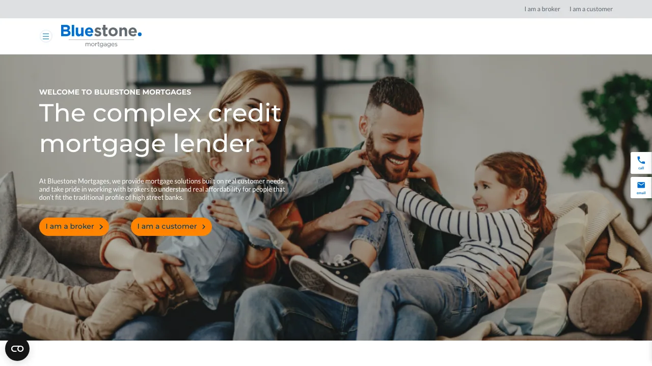 Bluestone Mortgages Ltd website preview