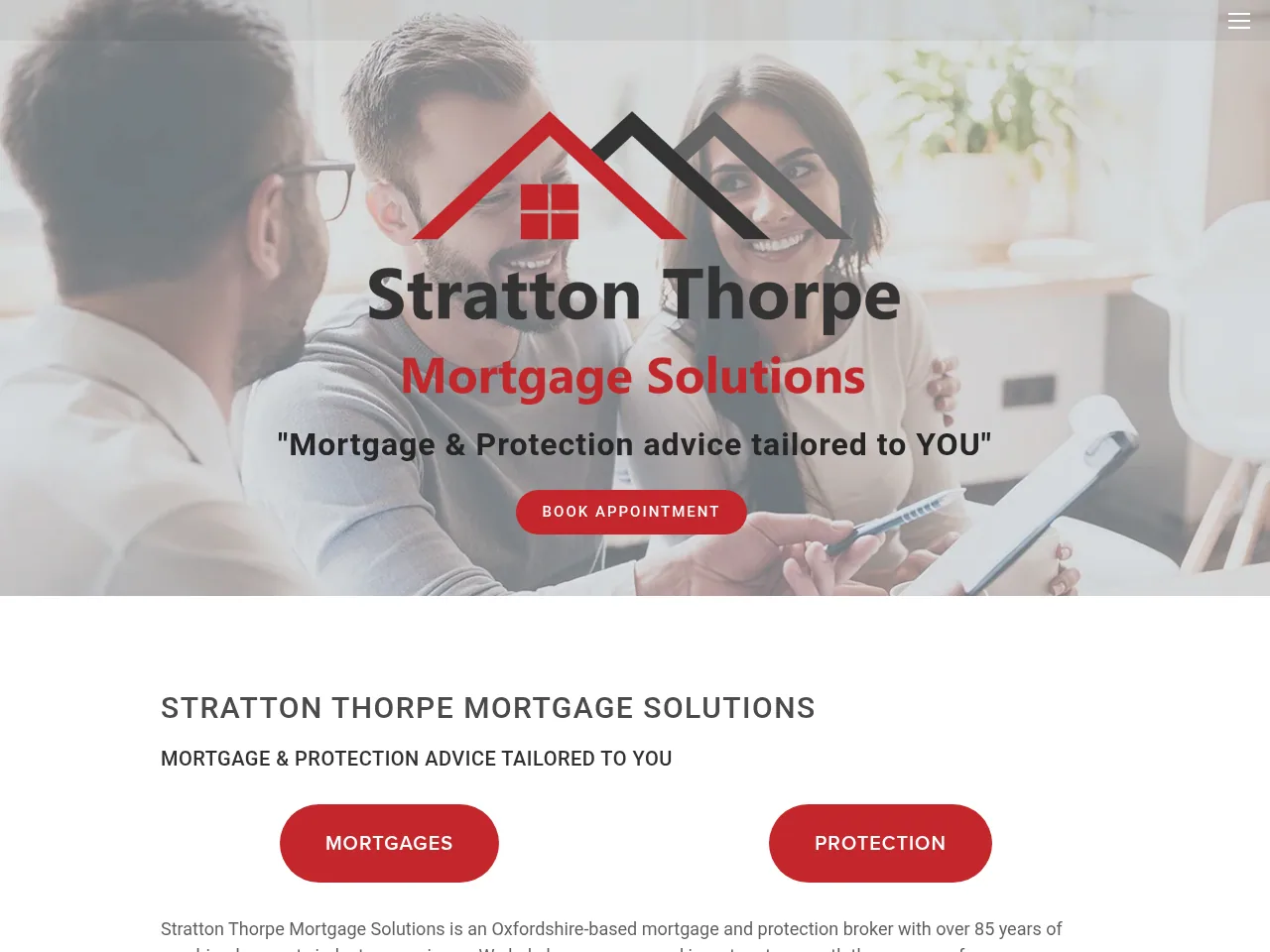 Stratton Thorpe Mortgage Solutions website preview