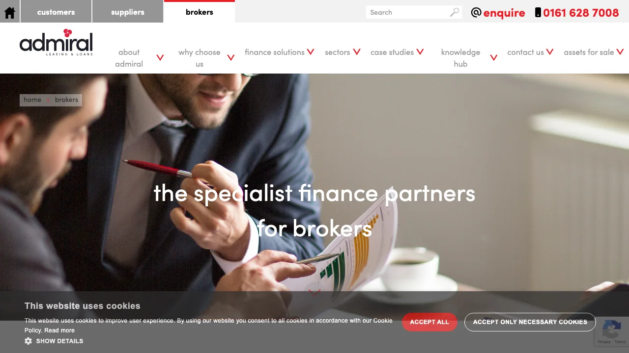 Admiral Leasing & Loans website preview