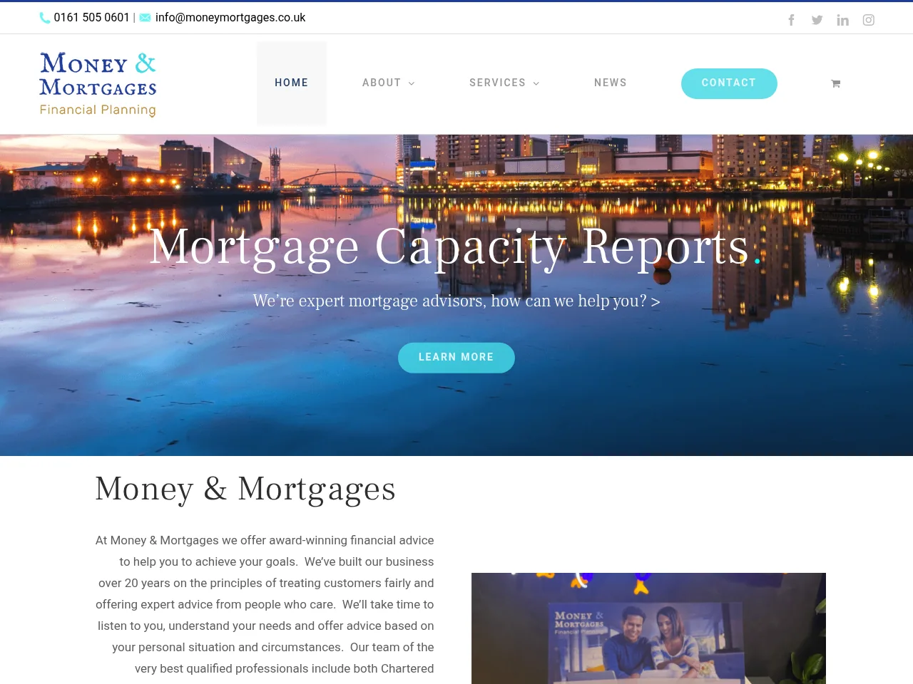 Money & Mortgages website preview