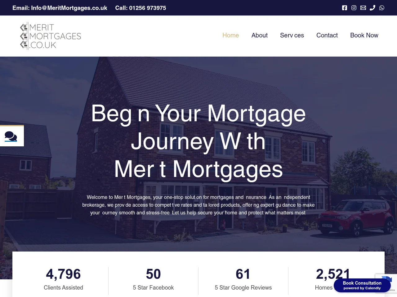 Merit Mortgages website preview