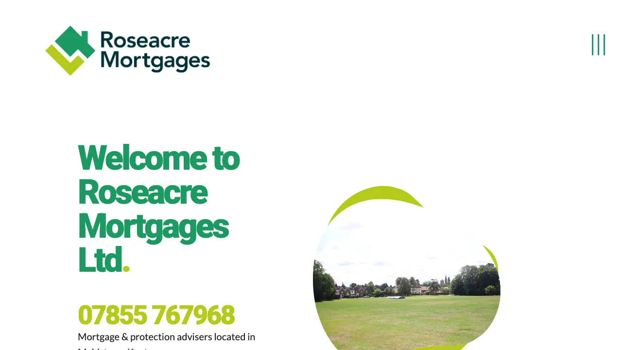 Roseacre Mortgages Maidstone website preview