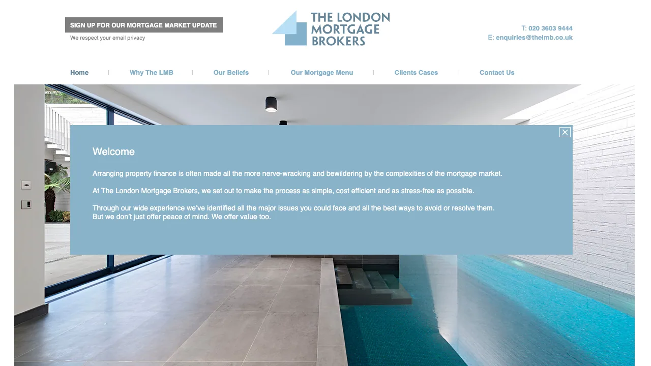 The London Mortgage Brokers LTD website preview