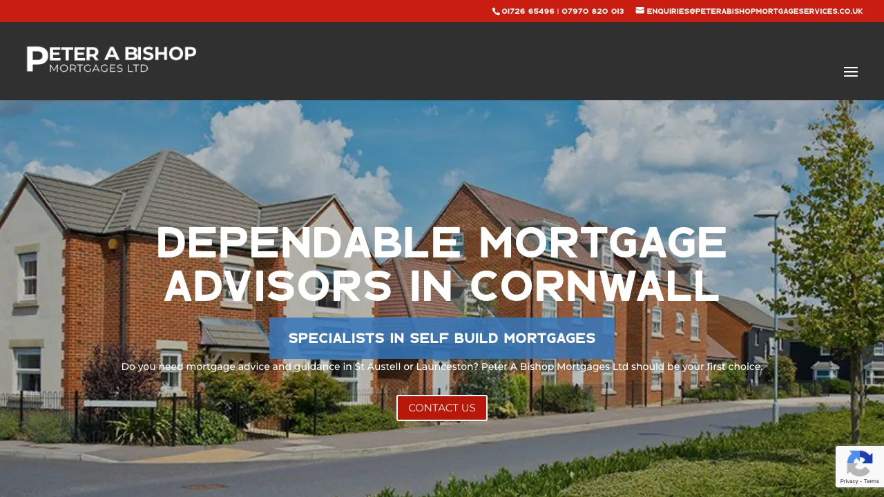 Bishop Peter A Mortgage Services Ltd website preview
