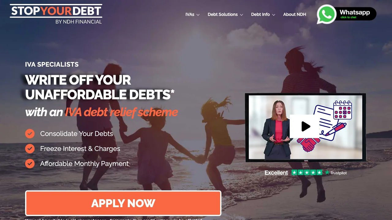 NDH Financial website preview