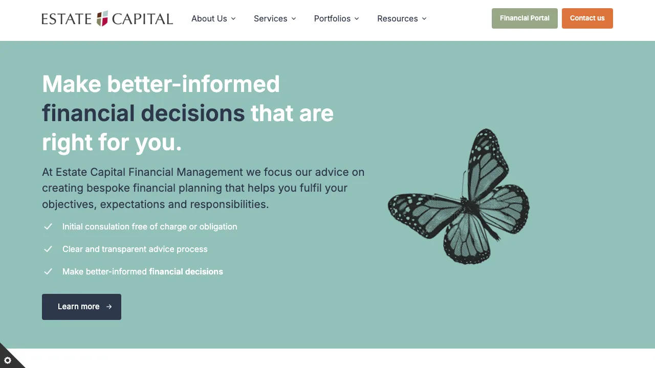 Estate Capital Financial Management website preview