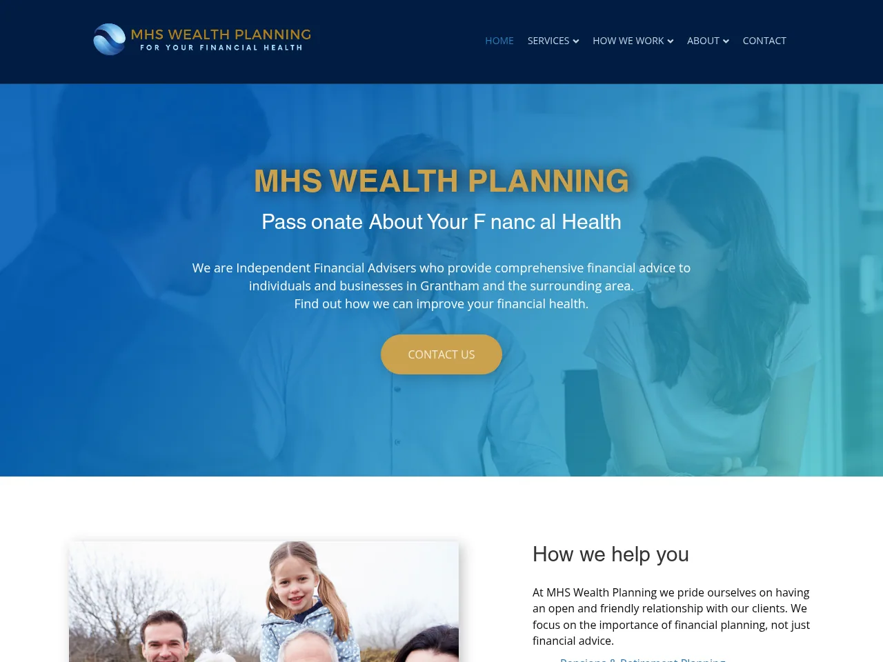 MHS WEALTH PLANNING website preview