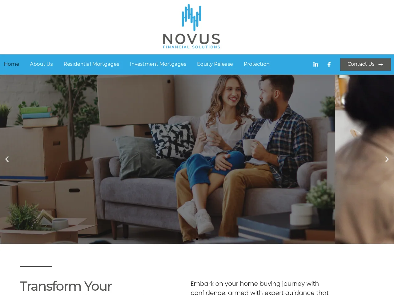 Novus Financial Solutions website preview