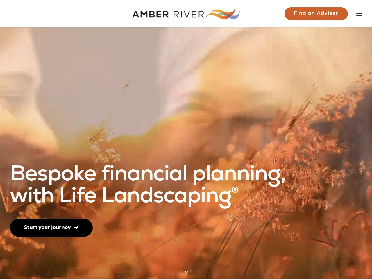 Amber River website preview