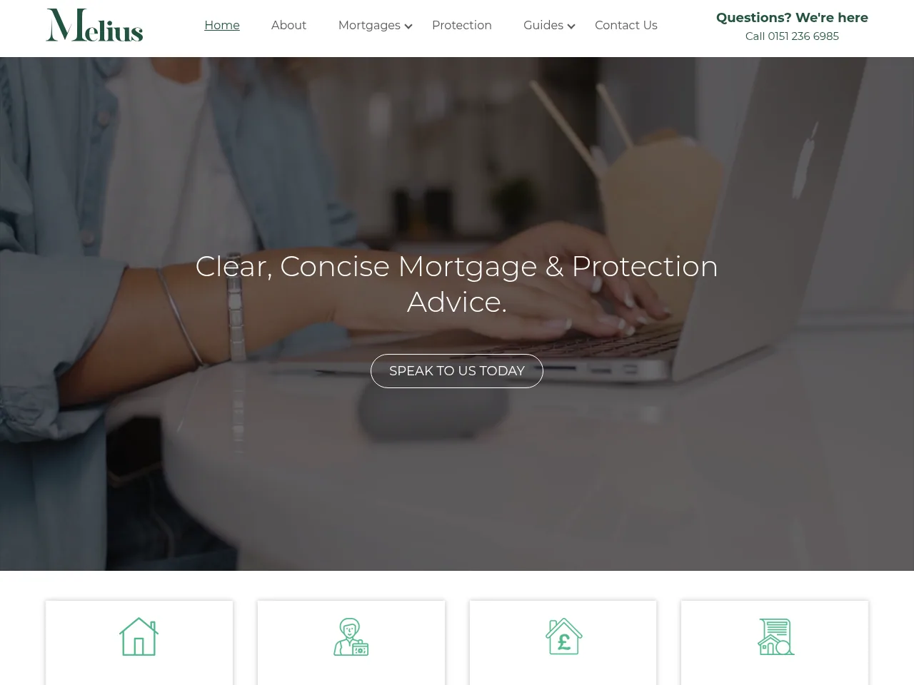 Melius Finance website preview