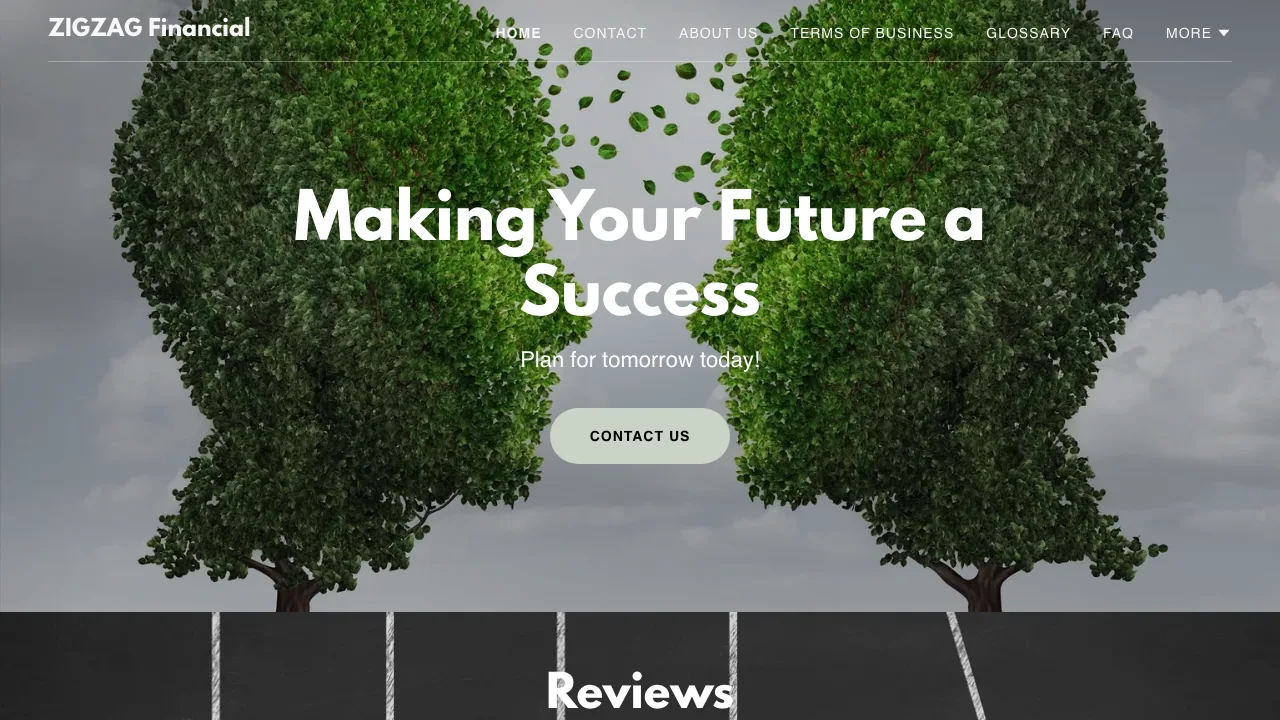 ZIGZAG Financial Ltd website preview