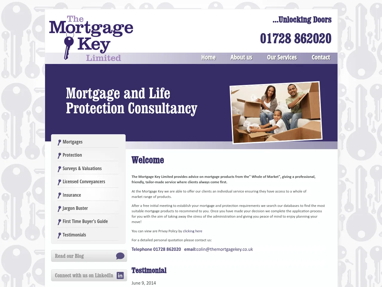 The Mortgage Key website preview