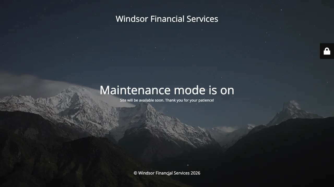 Windsor Financial Services website preview