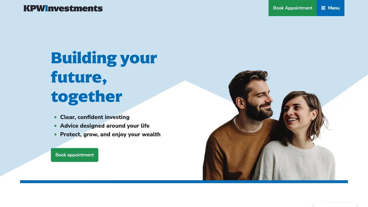 KPW Investments website preview