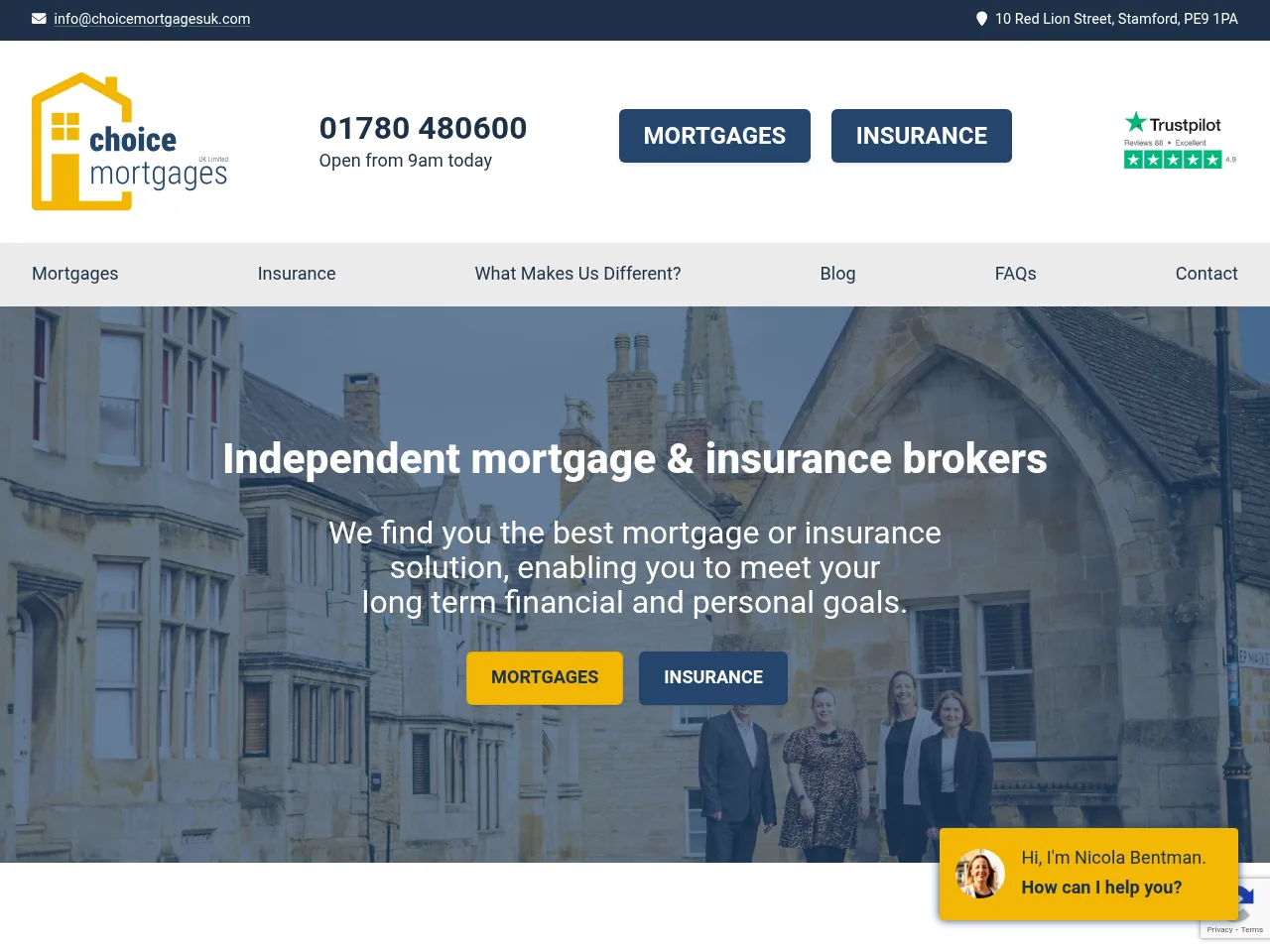 ChoiceMortgages UK website preview