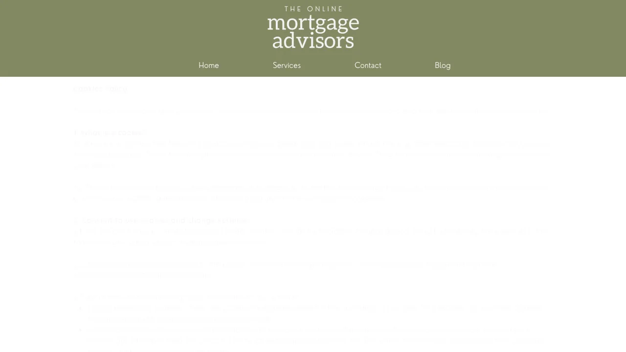 The Online Mortgage Advisors website preview
