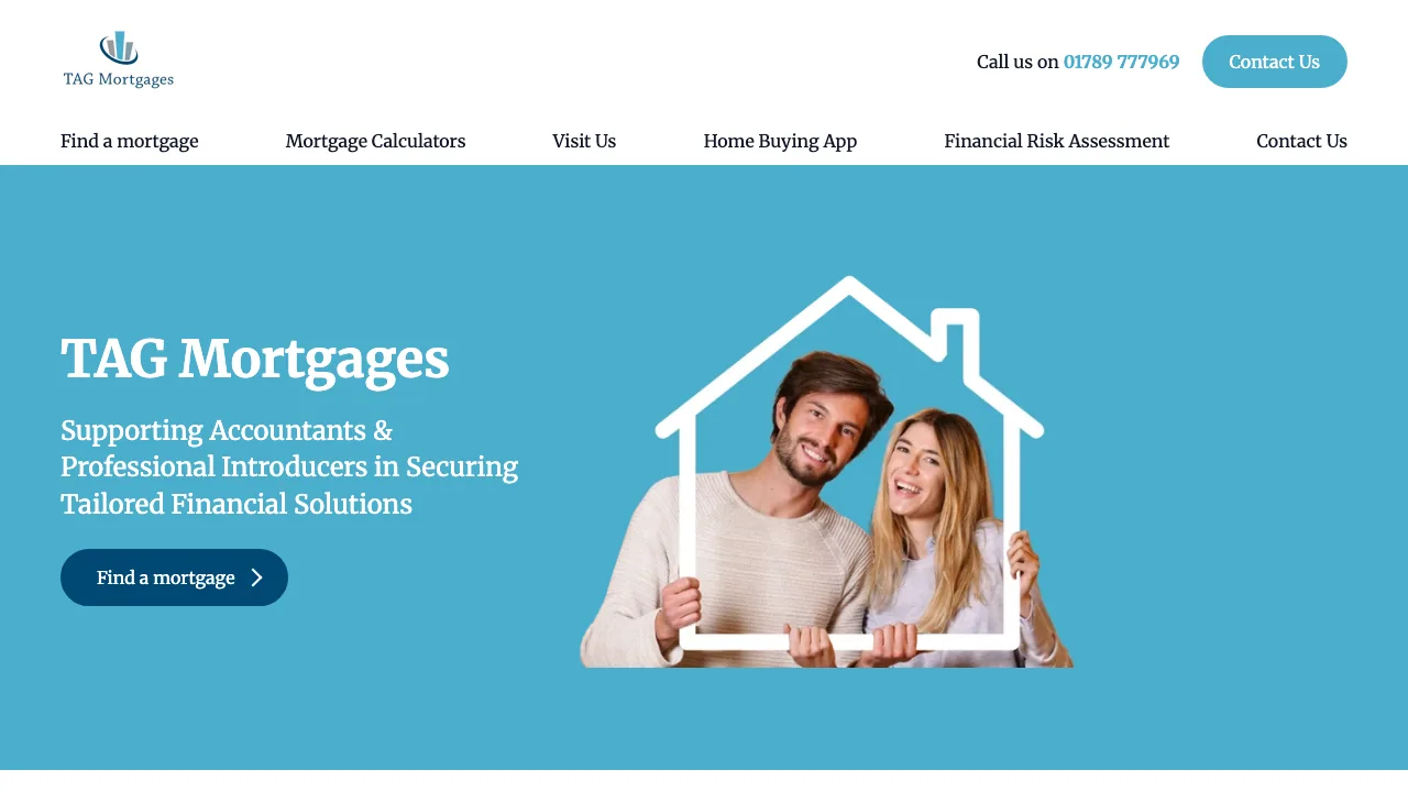 TAG Commercial Mortgages Limited website preview