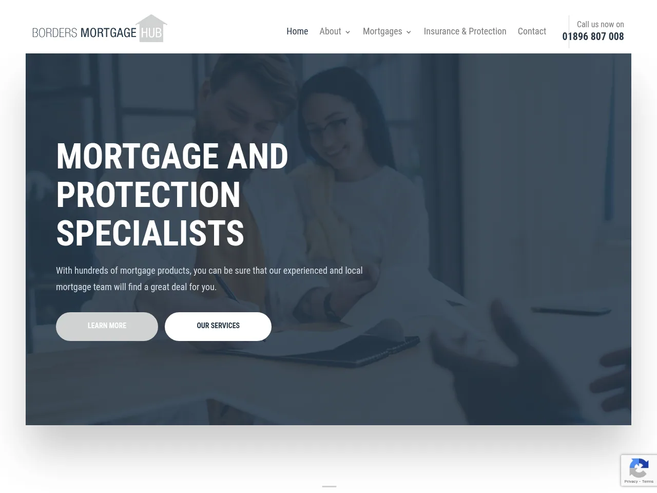 Borders Mortgage Hub website preview