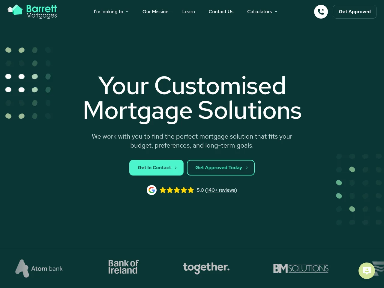 Barrett Mortgages website preview