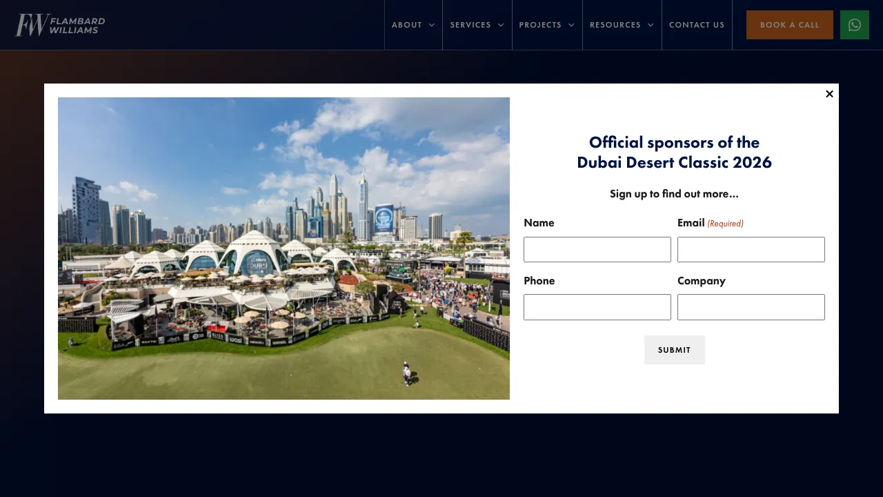 Flambard Williams website preview