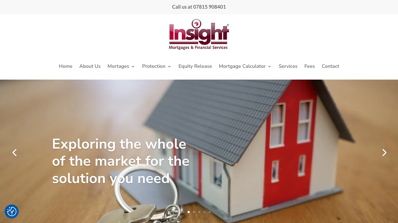 Insight Mortgages & Financial Services website preview
