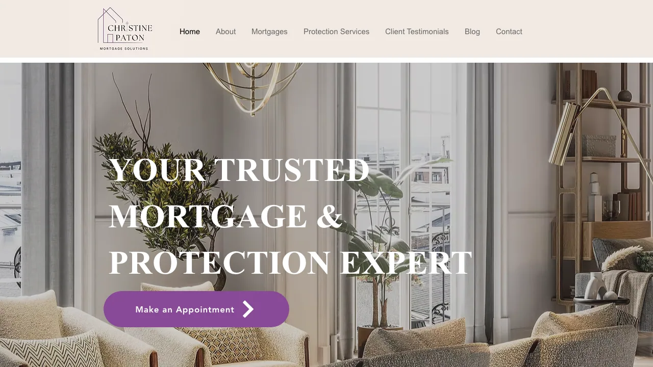 Christine Paton Mortgage Solutions website preview