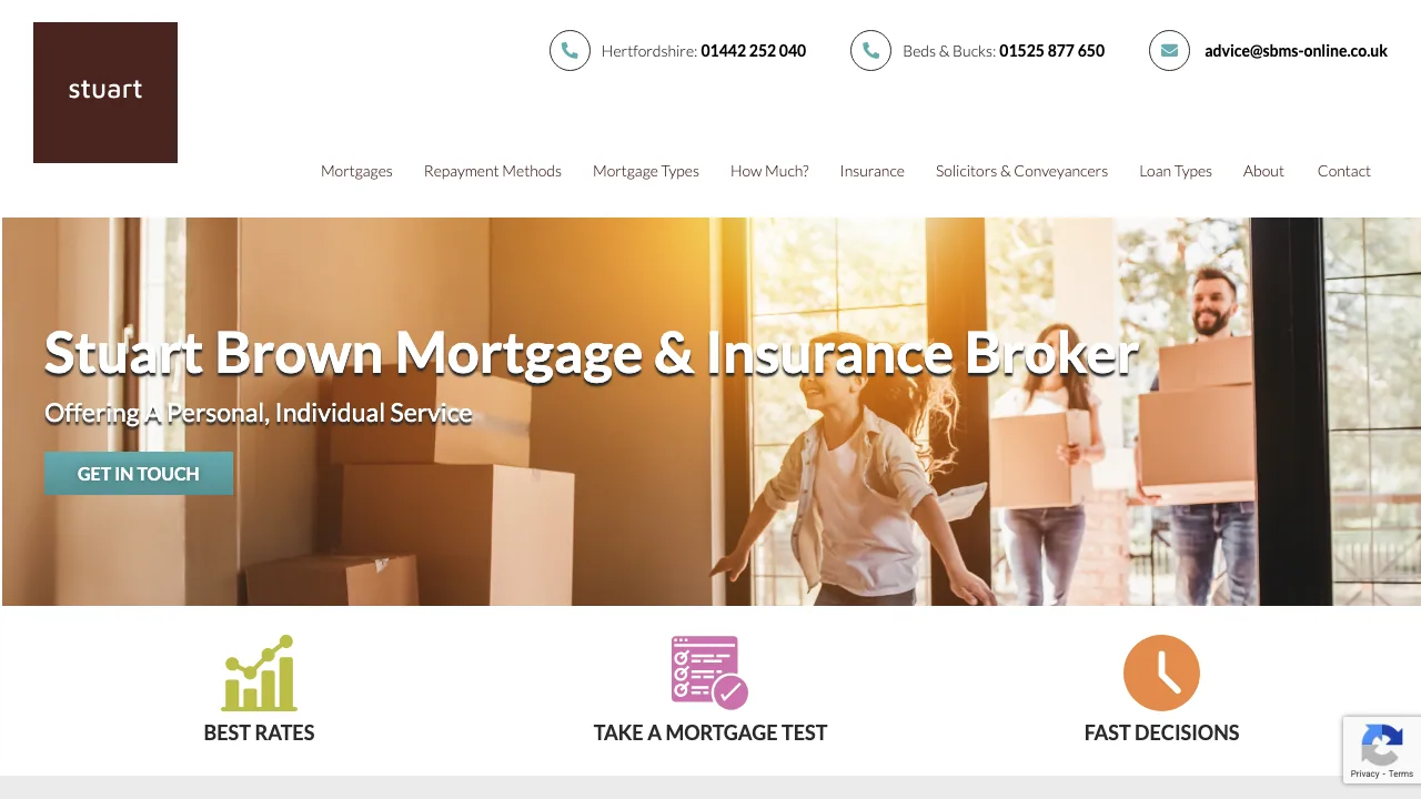 Stuart Brown Mortgage Services website preview
