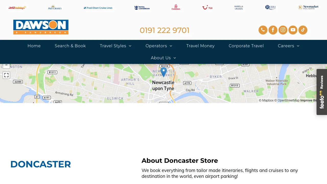 Dawson & Sanderson - Doncaster website preview