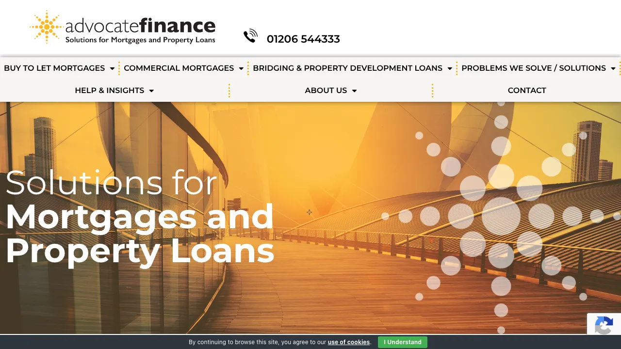 Advocate Finance Ltd website preview