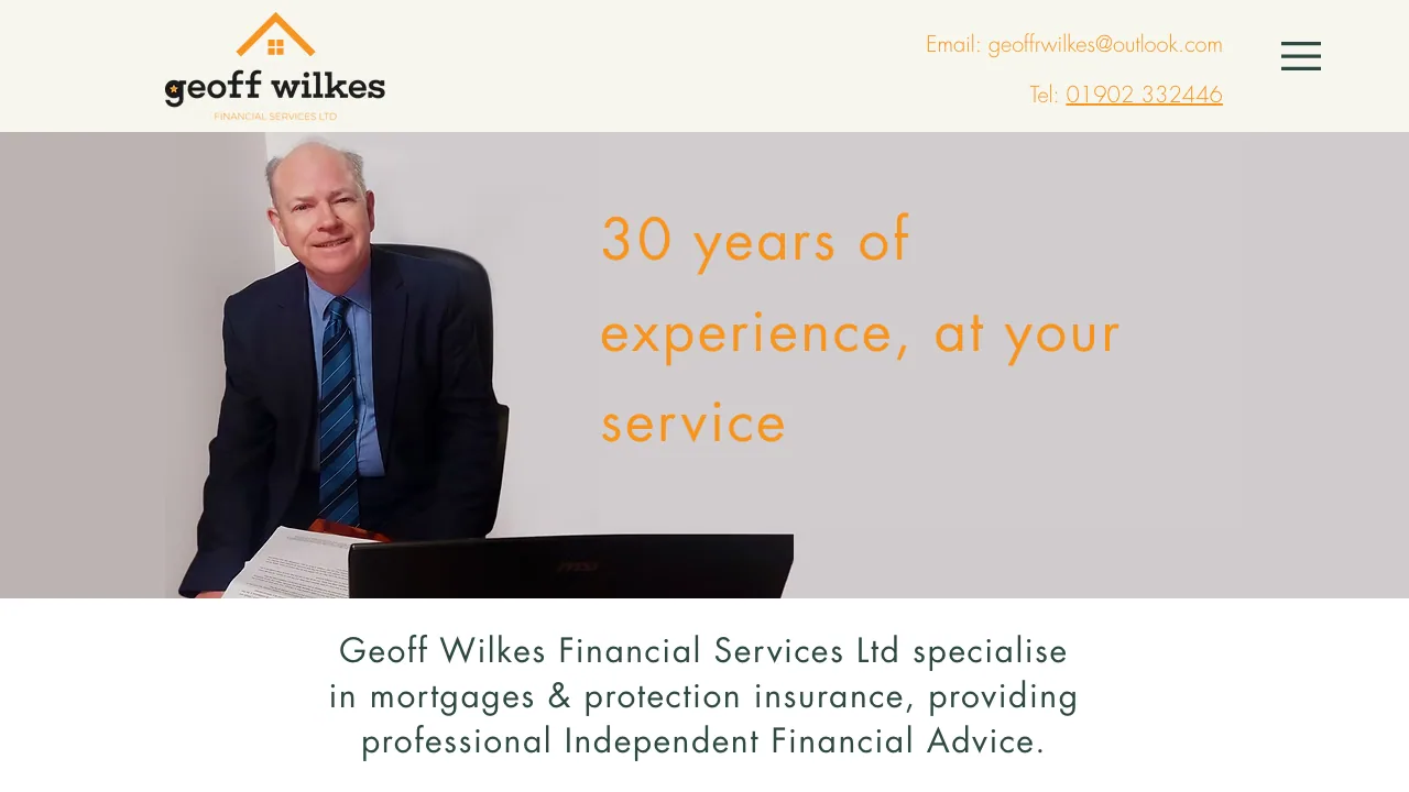 Geoff Wilkes Financial Services Ltd website preview