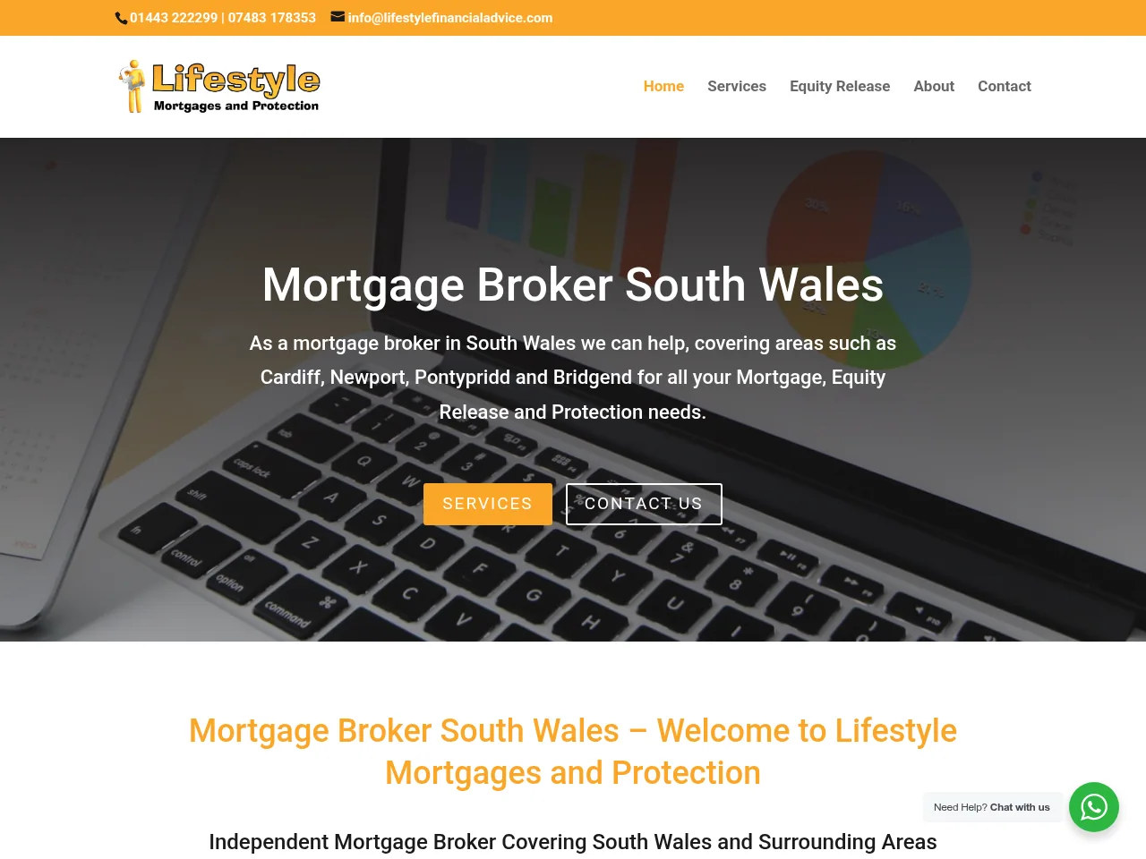 Lifestyle Mortgages and Protection website preview