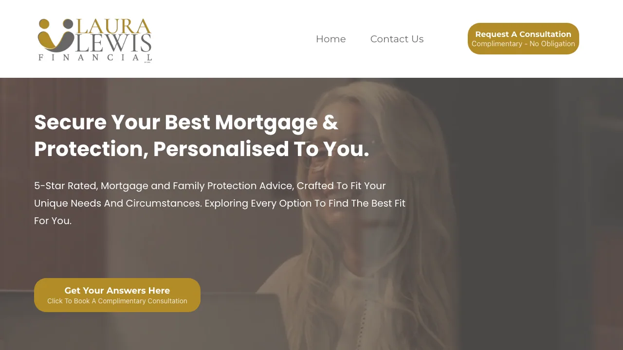 Laura Lewis Financial website preview